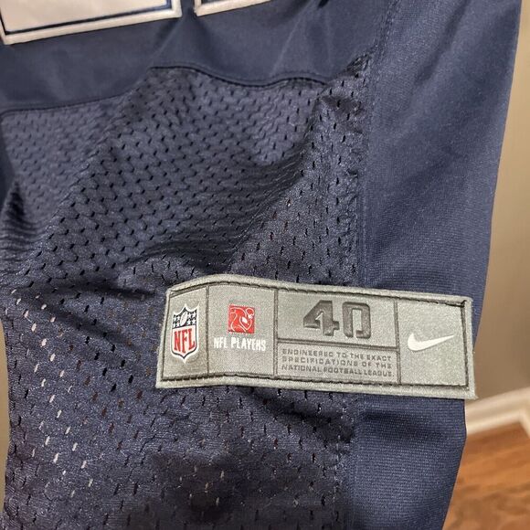 Ezekiel Elliott NFL Jersey MENS XL Nike On Field Dallas Cowboys Blue #21 Size 40 - Picture 4 of 13